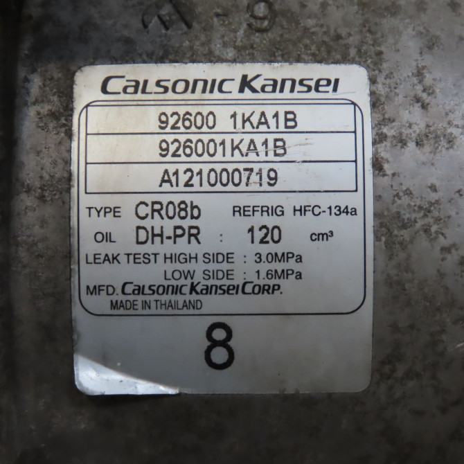 Compresseur air conditionne occasion NISSAN JUKE Phase 1 09-2010->... 1.6i 117ch 926101HC1B 5