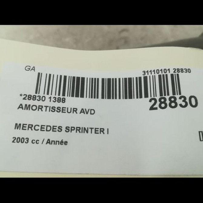 Amortisseur avant droit occasion MERCEDES SPRINTER I Phase 2 03-2000->06-2006 9013202930 2
