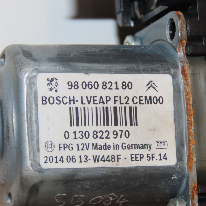 Mecanisme+moteur leve-glace ard occasion PEUGEOT 2008 Phase 1 01-2013->... 1.6 E-HDI 92ch 9816402280 4