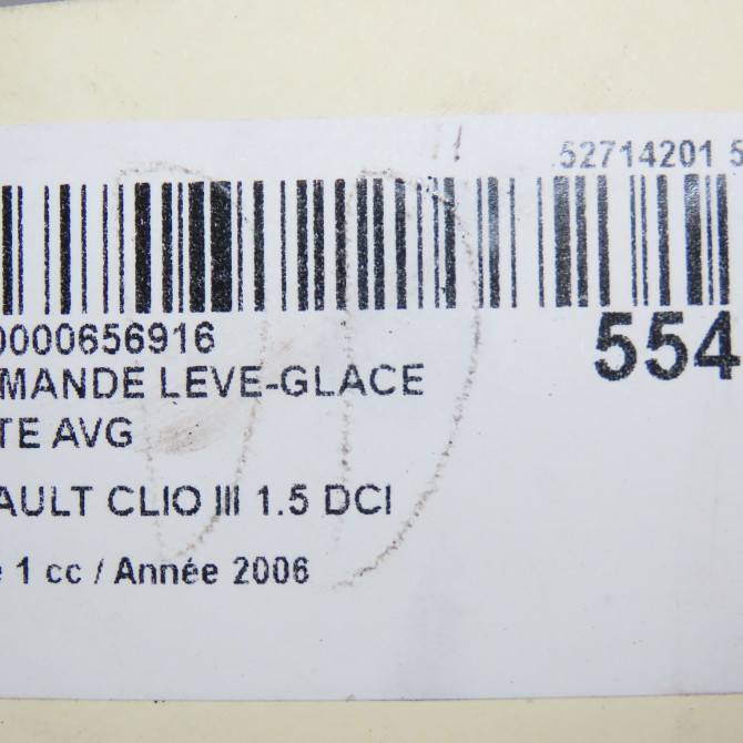 Commande lève-glace porte avant gauche occasion RENAULT CLIO III Phase 1 09-2005->03-2009 1.5 DCI 70ch 8200214945 5