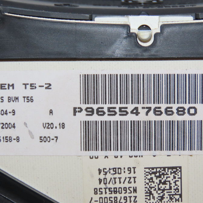 Compteur occasion PEUGEOT 307 CC Phase 1 03-2003->06-2005 2.0e 138ch 6103F4 4