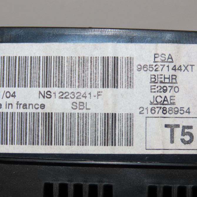 Commande de chauffage occasion PEUGEOT 307 CC Phase 1 03-2003->06-2005 2.0e 138ch 6451ZQ 5