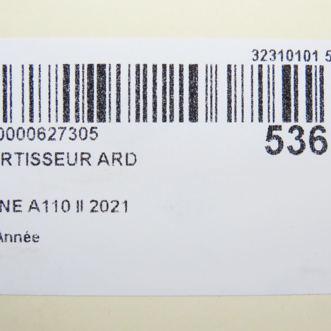 Amortisseur arrière droit occasion ALPINE A110 II 4