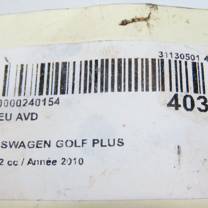 Moyeu avd occasion VOLKSWAGEN GOLF PLUS Phase 1 04-1995->04-1999 1.6 TDI 105ch 5K0498621 6