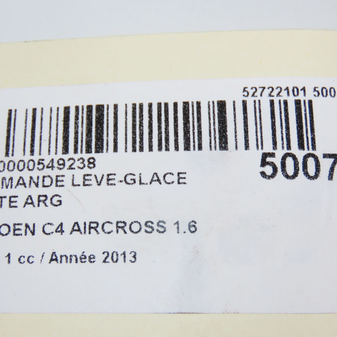 Commande leve-glace porte arrière gauche occasion CITROEN C4 AIRCROSS Phase 1 10-2011->... 1.6 e-HDI 115ch 6590NX 5