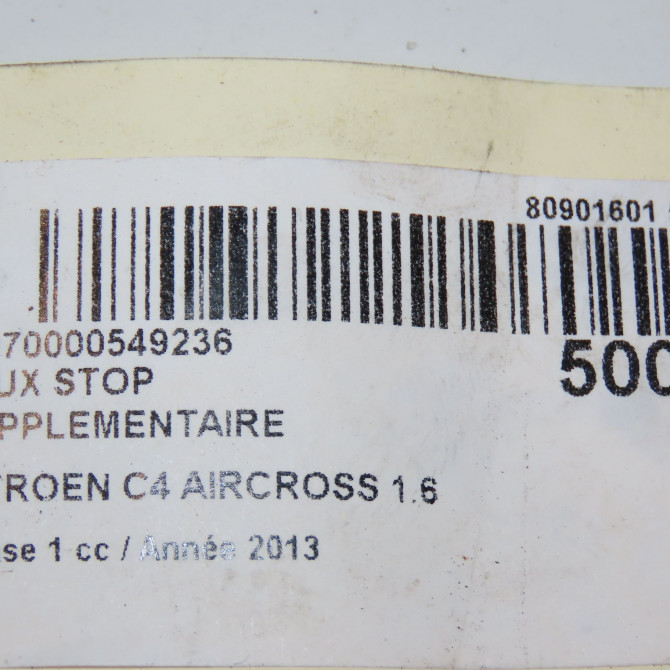 Feux stop supplementaire occasion CITROEN C4 AIRCROSS Phase 1 10-2011->... 1.6 e-HDI 115ch 1607698880 6