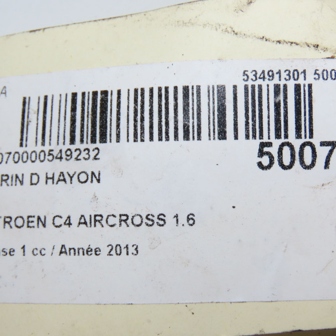Verin droit hayon occasion CITROEN C4 AIRCROSS Phase 1 10-2011->... 1.6 e-HDI 115ch 1687264680 6
