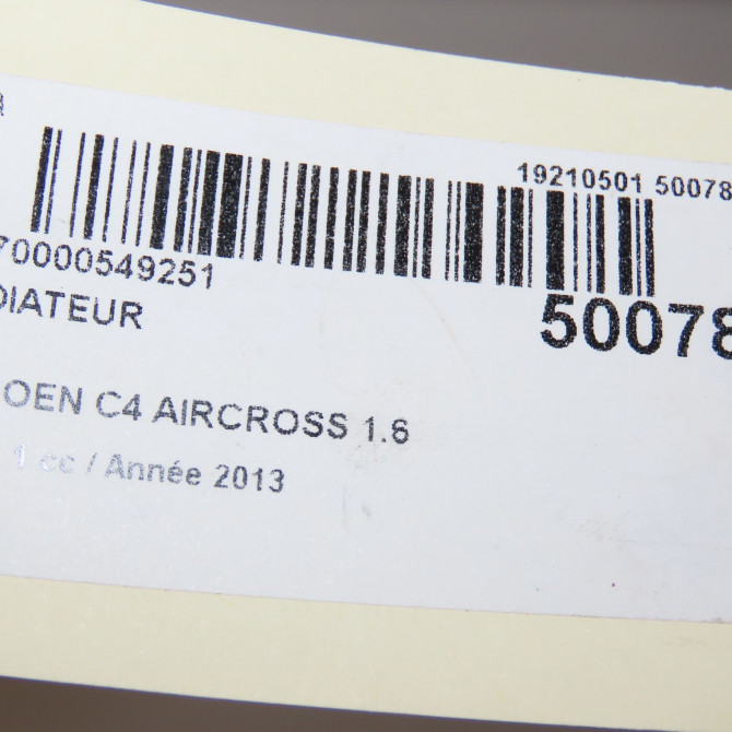 Radiateur occasion CITROEN C4 AIRCROSS Phase 1 10-2011->... 1.6 e-HDI 115ch 1608172380 4