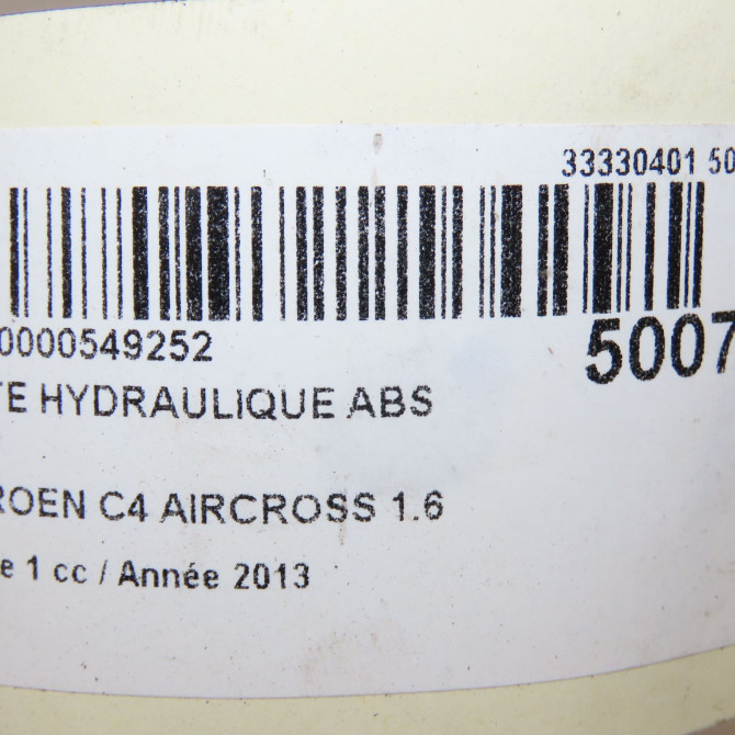 Unité hydraulique ABS occasion CITROEN C4 AIRCROSS Phase 1 10-2011->... 1.6 e-HDI 115ch 1609909880 8