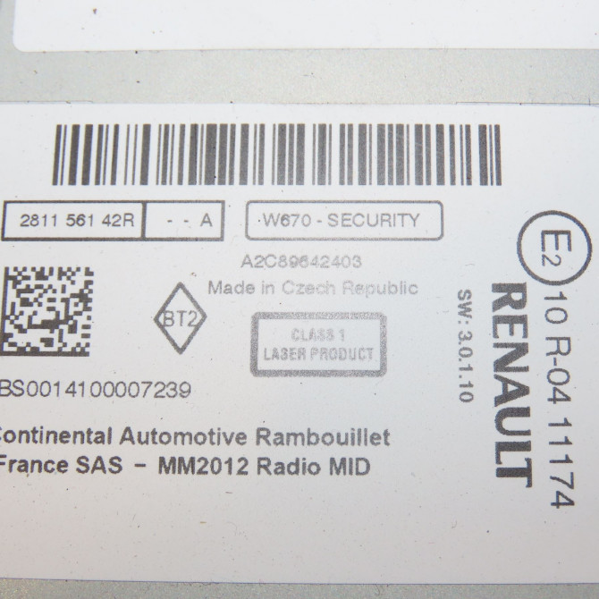 Autoradio occasion RENAULT SCENIC III Phase 3 04-2013->... 1.5 DCI 110ch 281158348R 4