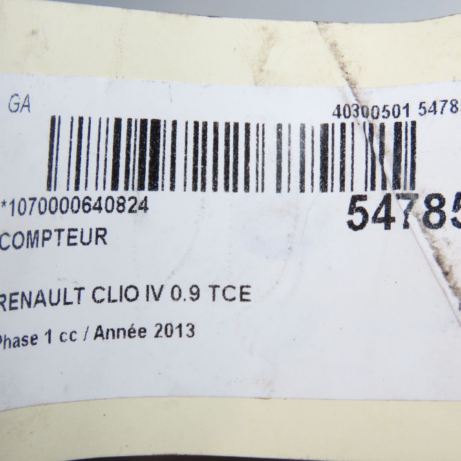 Compteur occasion RENAULT CLIO IV Phase 1 07-2012->... 0.9 TCE 90ch 248106164R 5