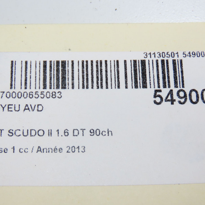 Moyeu avd occasion FIAT SCUDO II Phase 1 04-2007->... 1.6 DT 90ch 9647052488 4