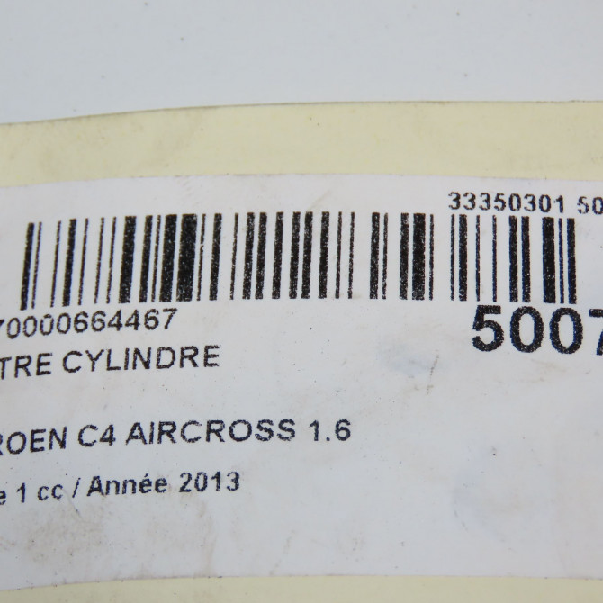 Maitre cylindre occasion CITROEN C4 AIRCROSS Phase 1 10-2011->... 1.6 e-HDI 115ch 4601W0 7