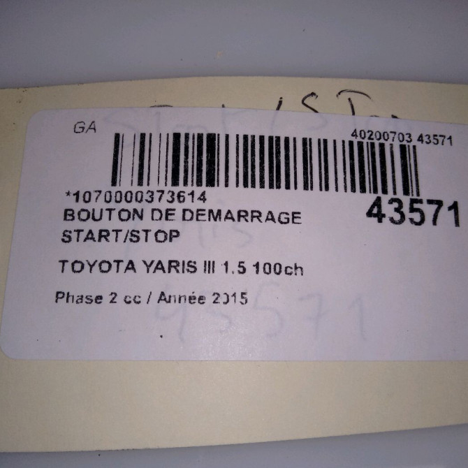 occasion TOYOTA YARIS III Phase 2 06-2014->... 1.5 100ch 4