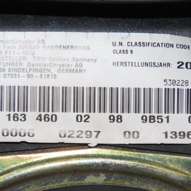 Airbag volant occasion MERCEDES CLASSE ML I 8200677496 4