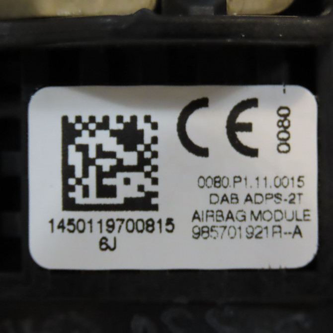 Airbag volant occasion RENAULT SCENIC III Phase 3 04-2013->... 1.6Dci 130ch 985701921R 3