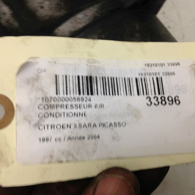 Compresseur air conditionne occasion CITROEN XSARA PICASSO Phase 1 12-1999->02-2004 2.0 HDi 90ch 9800859180 6