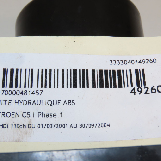 Unité hydraulique ABS occasion CITROEN C5 I Phase 1 03-2001->09-2004 2.0 HDi 110ch 454154 8