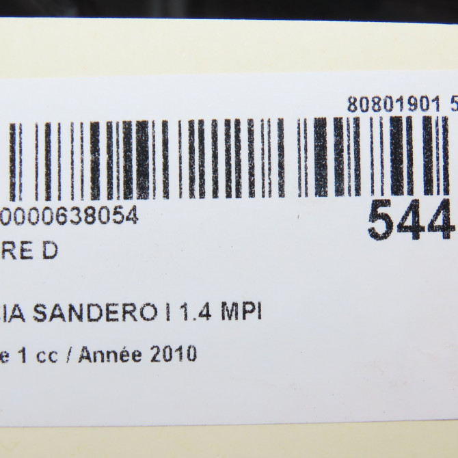 Phare droit occasion DACIA SANDERO I Phase 1 06-2008->10-2012 1.4 MPI 75ch 8200733877 6