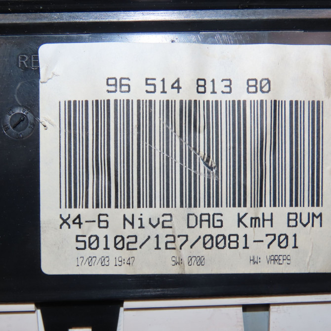 Compteur occasion CITROEN C5 I Phase 1 03-2001->09-2004 2.0 HDi 110ch 6105JQ 4