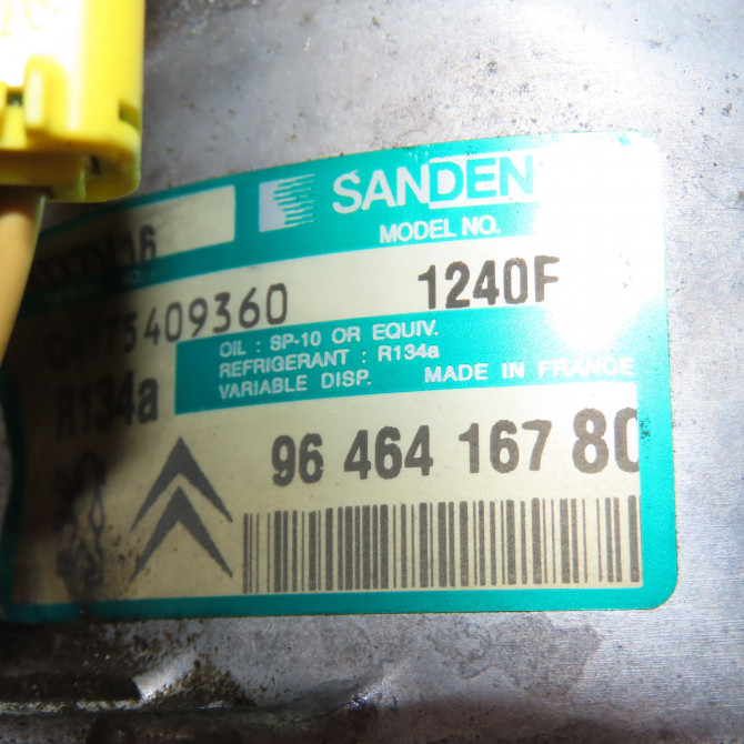 Compresseur air conditionne occasion CITROEN C5 I Phase 1 03-2001->09-2004 2.0 HDi 110ch 9800859180 6