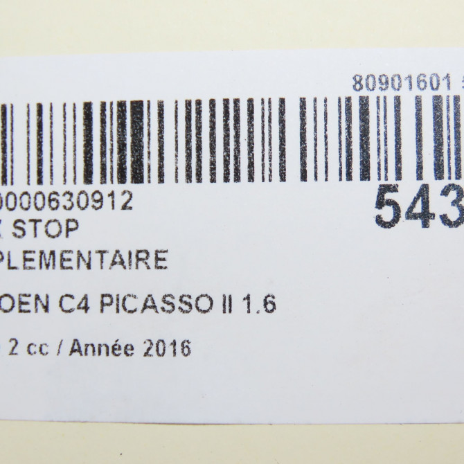 Feux stop supplementaire occasion CITROEN C4 PICASSO II Phase 2 09-2016->... 1.6 BLUEHDI 120ch 6351LX 5