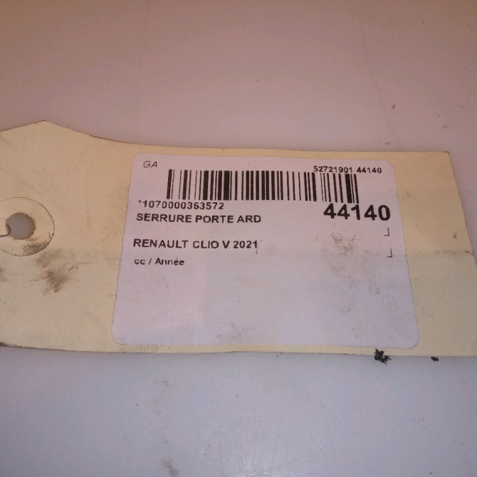 Serrure porte ard occasion RENAULT CLIO V 825007311R 5