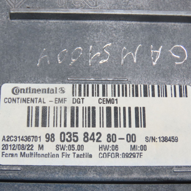 Autoradio occasion PEUGEOT 208 208 Phase 1 2012-03-01->2015-09-30 1.4 HDI 68ch 1608759480 6