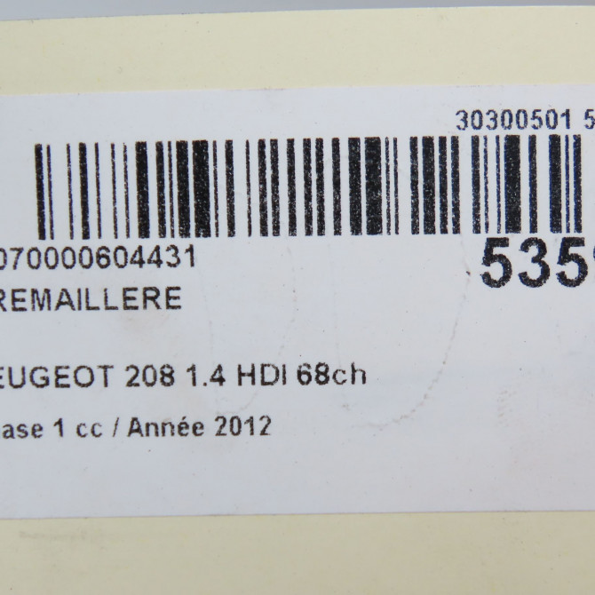 Cremaillere occasion PEUGEOT 208 208 Phase 1 2012-03-01->2015-09-30 1.4 HDI 68ch 1608246780 8