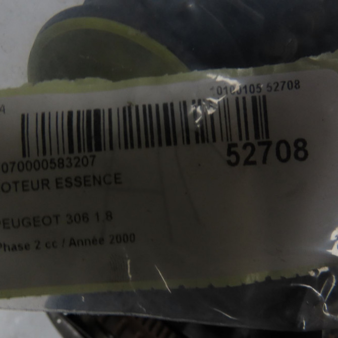 Moteur essence occasion PEUGEOT 306 Phase 2 04-1997->03-2002 1.8 1355T 6