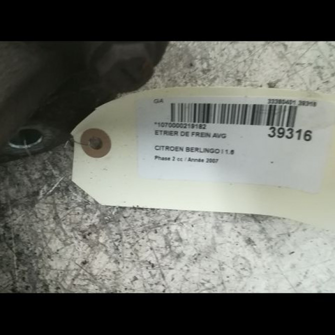Etrier de frein avant gauche occasion CITROEN BERLINGO I Phase 2 11-2002->10-2010 1.6 HDi 75ch 4400R6 3