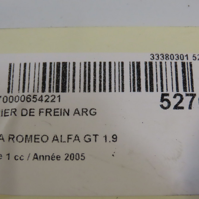 Etrier de frein arrière gauche occasion ALFA ROMEO ALFA GT Phase 1 03-2004->12-2010 1.9 JTDm 150ch 77364538 6