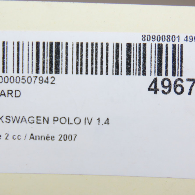 Feu arrière droit occasion VOLKSWAGEN POLO IV Phase 2 05-2005->09-2009 1.4 TDI 80ch 6Q6945096AB 6