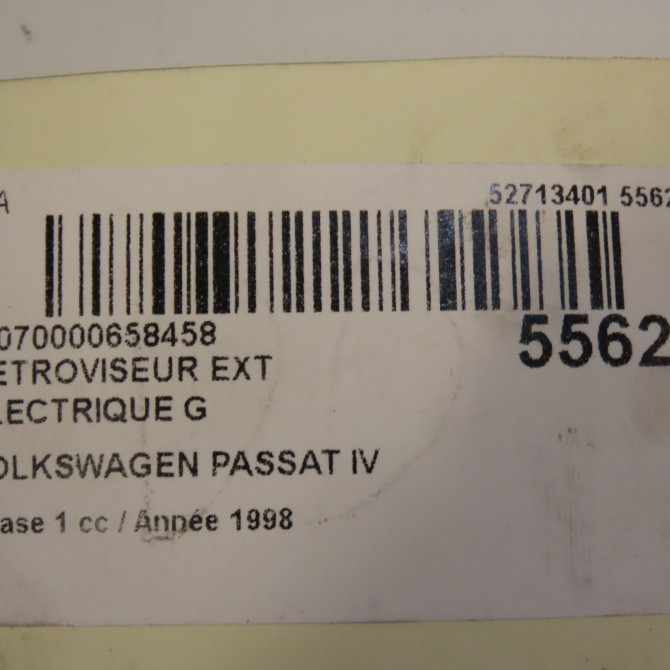 Retroviseur exterieur electrique gauche occasion VOLKSWAGEN PASSAT IV Phase 1 10-1996->10-2000 1.9 TDI 110ch 3B1857507L01C 7