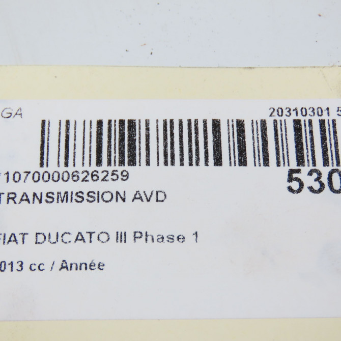 Transmission avant droite occasion FIAT DUCATO III Phase 1 06-2006->10-2014 1366928080 3