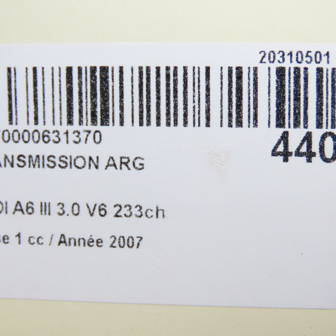 Transmission arrière gauche occasion AUDI A6 III Phase 1 05-2004->10-2008 3.0 V6 233ch 4F0501203B 7