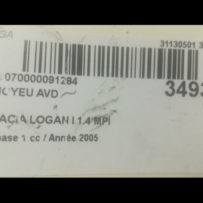 Moyeu avd occasion DACIA LOGAN I Phase 1 06-2005->06-2008 1.4 MPI 6001547686 3