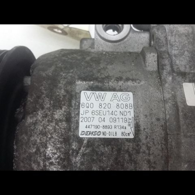 Compresseur air conditionne occasion SEAT CORDOBA II Phase 1 10-2002->05-2009 1.4 TDI 70ch 6Q0820808F 2