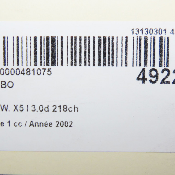 Turbo occasion B.M.W. X5 I Phase 1 04-2000->12-2006 3.0d 218ch 11652249950 7