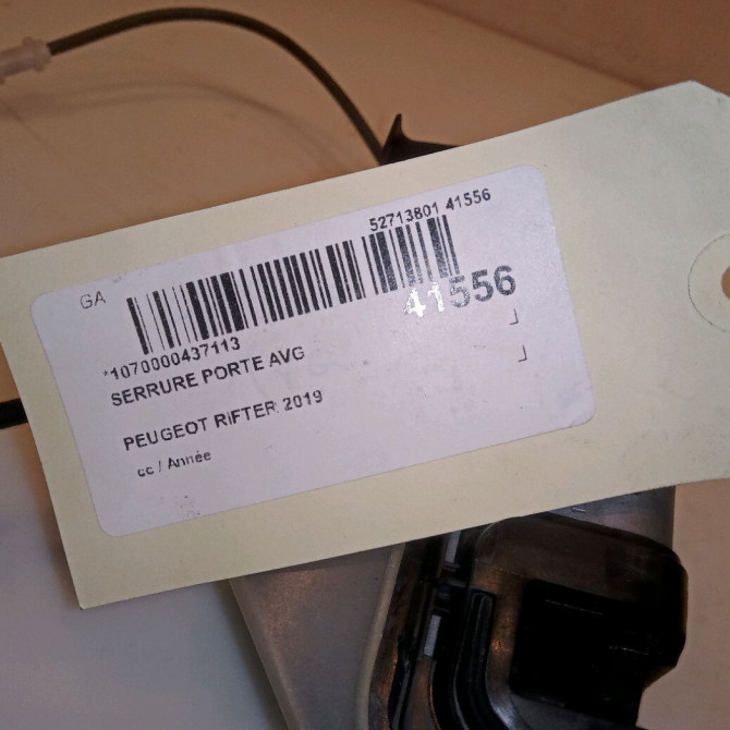 Serrure porte avg occasion PEUGEOT RIFTER 9816343480 4