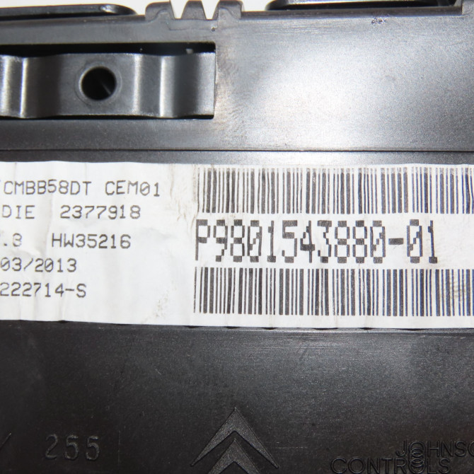 Compteur occasion CITROEN C4 PICASSO I Phase 1 01-2007->10-2013 1.6 HDi 16v 110ch 9801543880 6