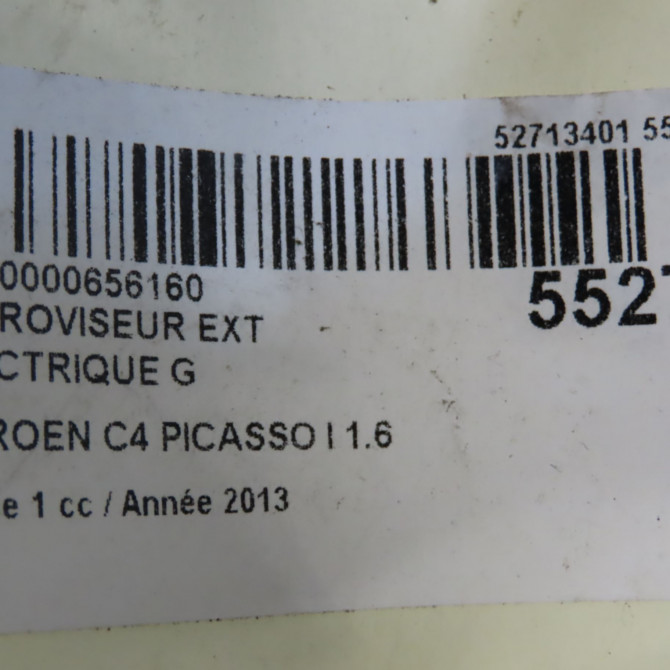 Retroviseur exterieur electrique gauche occasion CITROEN C4 PICASSO I Phase 1 01-2007->10-2013 1.6 HDi 16v 110ch 8153VQ 8