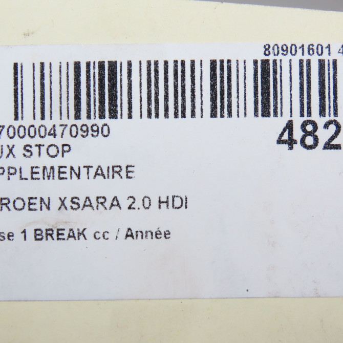 Feux stop supplementaire occasion CITROEN XSARA phase 1 BREAK 02-1998->09-2000 2.0 HDI 90ch 6351J7 4