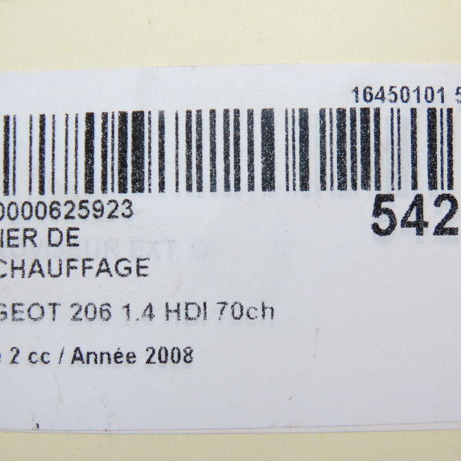 Boitier de préchauffage occasion PEUGEOT 206 Phase 2 02-2003->02-2009 1.4 HDI 70ch 9645668680 5