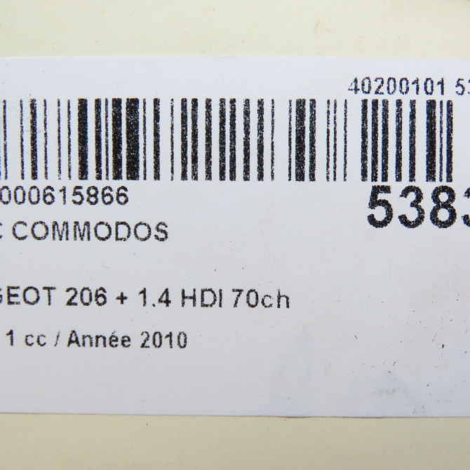 Bloc commodos occasion PEUGEOT 206 + Phase 1 03-2009->05-2013 1.4 HDI 70ch 96787402XT 7