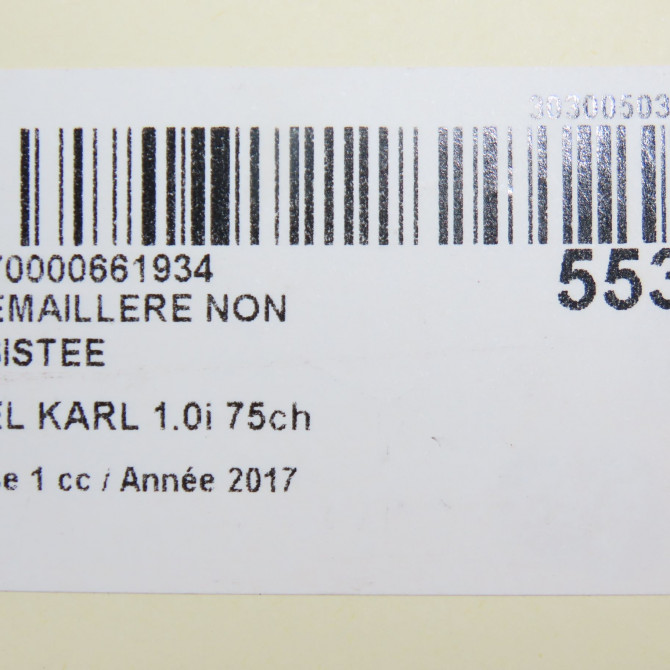 Cremaillere non assistee occasion OPEL KARL Phase 1 04-1995->04-1999 1.0i 75ch 42502530 7