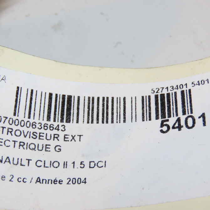 Retroviseur exterieur electrique gauche occasion RENAULT CLIO II Phase 2 06-2001->07-2006 1.5 DCI 80ch 7700435863 6