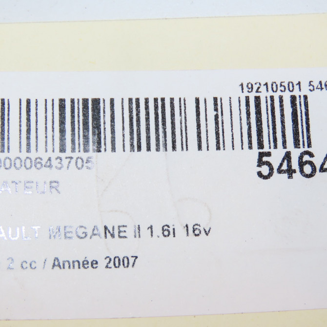 Radiateur occasion RENAULT MEGANE II Phase 2 01-2006->06-2009 1.6i 16v 110ch 8200115541 5