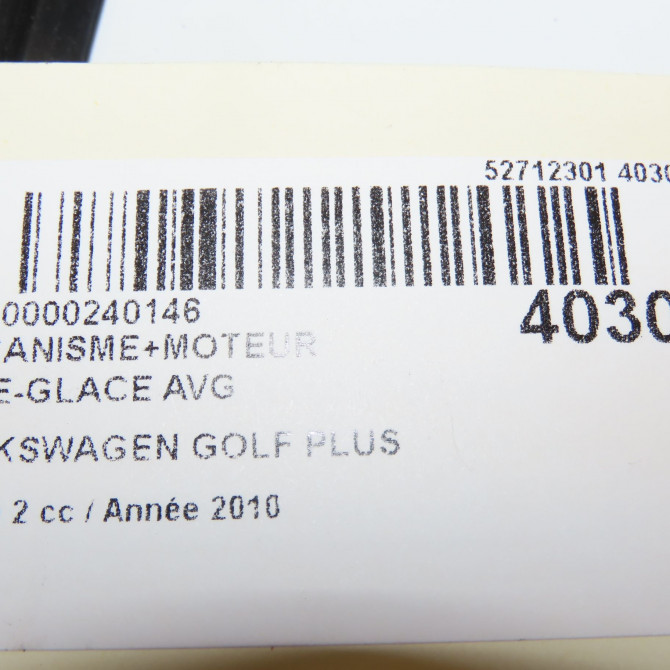 Mecanisme+moteur leve-glace avg occasion VOLKSWAGEN GOLF PLUS Phase 1 04-1995->04-1999 1.6 TDI 105ch 5M0837461 8