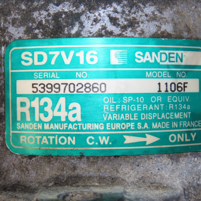 Compresseur air conditionne occasion CITROEN XSARA Phase 2 09-2000->12-2005 1.4i 6453JL 6